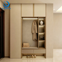 Meuble de rangement à chaussures minimaliste haut de gamme avec espace intérieur organisé pour appartements urbains, halls résidentiels et maisons modernes