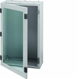 FL155A Personalizzabile con armadio in acciaio Hagers da parete con porta trasparente H350 W300 D200 Orion Plus - Product Image 1