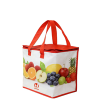Panier isotherme pliable léger en tissu non tissé réutilisable et recyclable de 30 L avec taille et couleur personnalisables pour pique-nique et livraison de repas