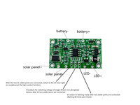 Contrôleur de lampe torche solaire jaune 3,7 V, contrôleur de lampadaire solaire 6 V/12 V, carte de circuit imprimé pour lampe solaire