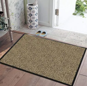 100% Polypropylene Cut Pile Entrance Entry Rug Custom Indoor Outdoor Floor Home Door Mat With TPE Backing