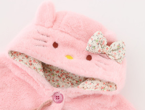 Vêtements d'hiver pour bébé, vente flash, manteaux chauds, vestes pour filles avec motif de chat, design personnalisé de Chine - Product Image 3