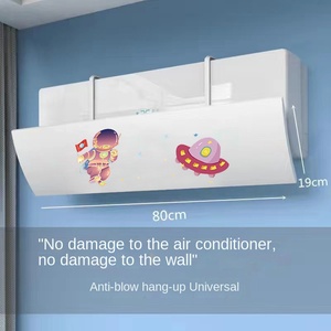 ตัวนำลมพลาสติกแข็งติดผนังแบบสากลสำหรับเครื่องปรับอากาศป้องกันโดยตรง - Product Image 5
