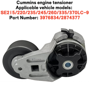 อะไหล่รถขุด Shantui รุ่น SE215/220/235/245/260/335/370LC-9 ตัวปรับความตึงสายพานเครื่องยนต์ 3976834 2874377 3922900 3250937 A229900006383 3050398 - Product Image 1