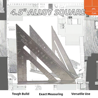 Nouveau Design 7 Pouces En Alliage D'aluminium Vitesse Carré Outil À Main pour le Travail Du Bois Charpentier Triangulaire Carré Trous De Marquage DIY OEM ODM