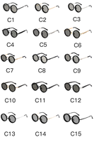 ND9 Lunettes de soleil ajustables en métal Lunettes de soleil pour hommes/femmes fabriquées à la main avec changement de couleur UV400 Accessoire de mode avec gradation de la luminosité