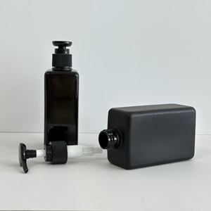 Hình vuông màu đen Pet Hand sanitizer chai <span class=keywords><strong>lotion</strong></span> rỗng chai dầu gội tắm chai nhựa - Product Image 4