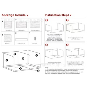 Wooden record storage <b>box</b>, desktop album playlist organizer, acrylic large capacity <b>CD</b> record rack - Product Image 2
