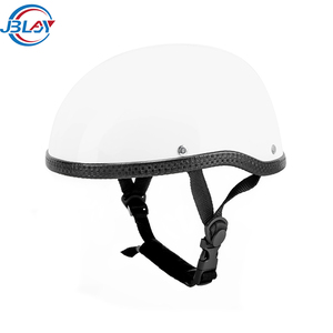 <span class=keywords><strong>Casque</strong></span> d'été unisexe blanc brillant demi-visage <span class=keywords><strong>Casque</strong></span> rétro classique à visage ouvert - Product Image 1