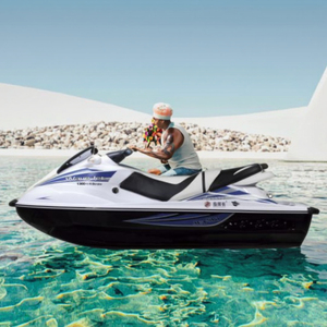 2026 White 1300CC Jet Ski Water Motor Boat Large Displacement Entertainment <b>Yacht</b> for Seaside Play Queuing Suit for 3 People - Product Image 4