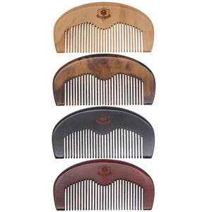 प्राकृतिक कस्टम निजी लेबल दाढ़ी की जेब लकड़ी के बालों को पतला करने वाली रेत की लकड़ी - Product Image 6