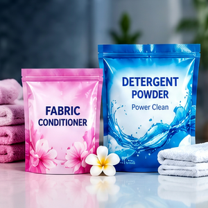 Detergent Powder Fabric Conditioner Stand Up <b>Pouch</b> Zipper Top Plastic Bags for Detergent Powder Fabric Conditioner Household - Product Image 1
