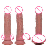 Großhandel TT FOREST Realistischer Stoß-Dildo Vibrator Wasserdichter Teleskopischer Simulationspenis für Frauen Mengenrabatt Kundenspezifisch