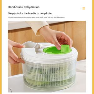 Déshydrateur de légumes en matériau PP, essoreuse à salade de fruits domestique, <span class=keywords><strong>appareil</strong></span> de séchage, outil de <span class=keywords><strong>cuisine</strong></span> multifonctionnel pour le lavage des légumes - Product Image 4