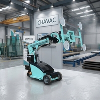 Lève-charge à ventouse à batterie haut de gamme pour panneaux plats en MDF, capacité 200/300/400/500/600/800 kg, hauteur de levage 2,7-5 m, certifié CE
