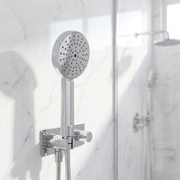 Accessoires de douche TM-2402, pomme de douche à effet pluie, plastique ABS chromé, économie d'eau, nouvelle pomme de douche