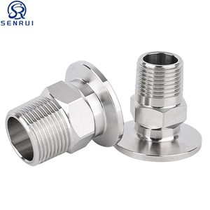 Adaptateur professionnel en acier inoxydable 304 316L de qualité sanitaire, poli miroir, Tri-Clamp vers filetage mâle, pièces usinées - Product Image 5