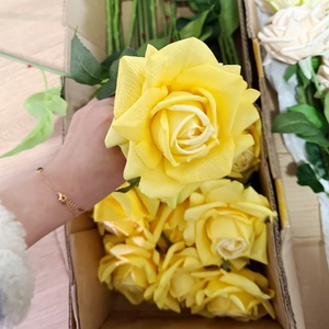 Real Touch Artificial <strong>Rose</strong> Yellow Color Realistic Flowers Wedding Flower Arrangements <strong>Fake</strong> Long Lasting <strong>Roses</strong> Wholesale - Product Image 5
