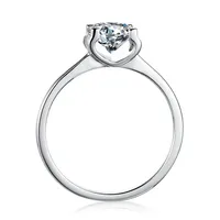 MuShan Designer-Schmuck 925 Sterling Silber Ring Moissanit Einzigartiger Ring für Ehepartner 18K Echt Vergoldet MST Patent Feine Ringe