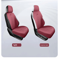 9Pcs Universal Full Set Housses de siège de voiture Housse de protection en cuir PU pour SUV Truck Sedan-Ford Compatible Auto Accessories