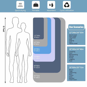 Serviette de luxe en coton 100% gaufré et sac fourre-tout assorti - Super absorbant, design personnalisable pour la <span class=keywords><strong>piscine</strong></span>/la plage/les voyages - Product Image 5