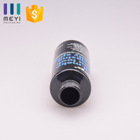 Bouteille en plastique PET noire de 4 fl oz avec pompe pulvérisatrice, logo personnalisé OEM, impression sérigraphique pour shampoing, lotion, cosmétique, liquide