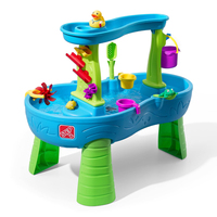 Lucky Toys Summer Fun Beach Tool Set Ensemble de table de plage en cascade à deux niveaux 14PCS pour l'été et ensemble de jeu de plage complet