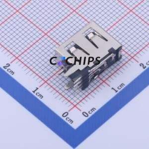 906-162A1024D10200 <b>USB</b> <b>Connector</b> Through hole Component (THT) <b>Connector</b> Type-A <b>USB</b> 2.0 Female Side Insert - Product Image 2