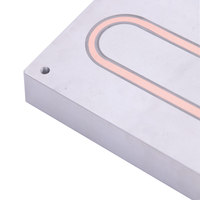 Dissipateur thermique de haute puissance, 10 pièces, plaque froide en aluminium, avec Tube en cuivre personnalisé