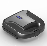 Nouveau Style Portable 2 tranches Électrique Sandwich Maker Grill Grille-pain Petit Déjeuner Gaufrier