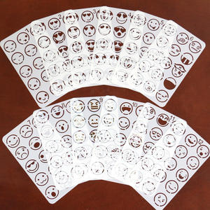 Plastic Custom Shape Art Painting Template Diary Journal <b>Stencil</b> Square Christmas Drawing <b>Stencils</b> - Product Image 1