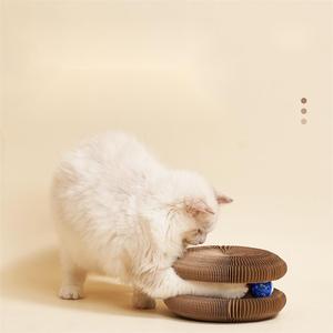 Новая креативная Когтеточка для кошек, складной гофрированный картон, прочные принадлежности для кошек - Product Image 3