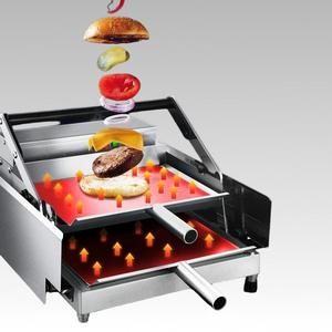 Máquina para Cocinar Hamburguesas Comercial Pequeña, Automática, con Tostadora de Pan de Doble Capa y Parrilla para Hamburguesas - Product Image 1
