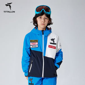 Traje de esquí para niños, chaqueta de una pieza, Mono de esquí impermeable, abrigos de Snowboard, OEM - Product Image 4