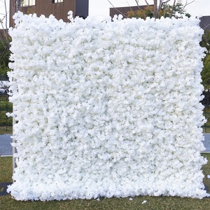 8x8 ft <b>Artificial</b> Silk and Plastic Flower Wall 3D 5D Style 8x8 ft for Party Wedding Decoration & Supplies - Product Image 4