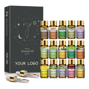 100% Natural Essential Oil Aromatherapy Gift Set Relaxing Calming Mixed Organic Massage Oil Sandalwood lemongrass cinnamon