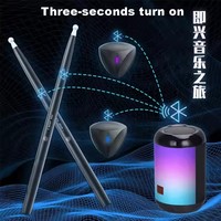 Portable Electronic Air Drum with Drumsticks Foot Pedals Air Electronic Drum Musical Instruments Gear for Beginners Kids Adults