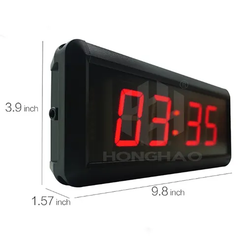 Honghao — télécommande led à affichage numérique, grande horloge, chronomètre