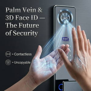 Serrure de porte intelligente Wi-Fi Hiwink avec interphone vidéo, contrôle à distance via l'application Tuya, identification faciale 3D, sécurité numérique pour la maison, le bureau et l'appartement - Product Image 2