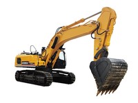 Excavatrice minière SE550LC de 53,5 tonnes à forte force de creusement avec ligne de brise-roche préinstallée pour le chargement