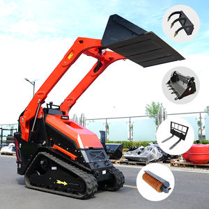 Kostenloser Versand Kompakt lader Hydraulische Diesel farm Schnee räum maschinen Landwirtschaft Crawler Mini Front schaufel lader - Product Image 1