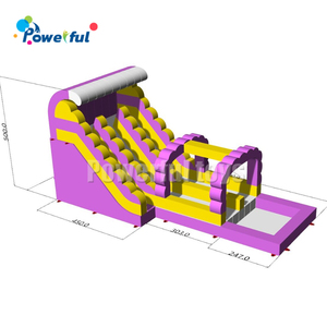 Toboggan gonflable de qualité commerciale en PVC pour adultes, château gonflable d'extérieur avec <span class=keywords><strong>piscine</strong></span> - Product Image 2