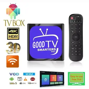 TV подписка 4k Full HD панель реселлера Бесплатная пробная IP TV M3U 1 год smart ip tv