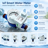 Compteur d'eau intelligent à cadran mécanique avec unité de communication externe filetée pour enregistrement de débit résidentiel et dispositif de protection