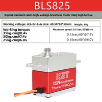 Servomoteur numérique sans balais HV de la série KST BLS, engrenages en acier trempé, boîtier en aluminium CNC, couple élevé 7-45 kg.cm