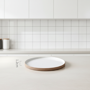 Customized Sandy Clay Dish Dinner Ceramic Rustic Charger <strong>Plates</strong> <strong>Side</strong> Porcelain White Flat <strong>Plates</strong> for Dessert Cake - Product Image 4