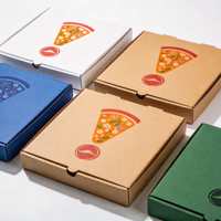 Boîtes à pizza personnalisées en gros avec logo, taille, matériau et motif pour l'emballage à emporter