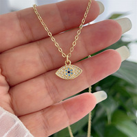 HX222 Collier plaqué or 18 carats avec médaillon pièce Cuba, pendentif soleil, cœur sacré, œil protecteur et zircon cubique, chaîne en or, bijoux pour femme, vente en gros