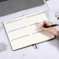 Agenda Espiral 2026 Plan A5, Cuaderno de Planificación Semanal de 365 Días, Personalizable con Logotipo en Lámina Dorada, 100% Ecológico