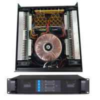 Amplificateur de puissance 4 canaux, un système audio professionnel 4*800W, adapté aux fêtes en intérieur/extérieur et aux concerts de rock.